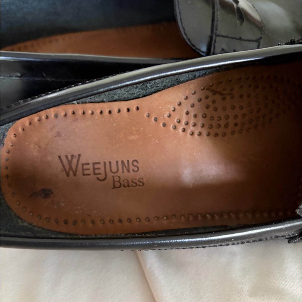Loafers - Bass Black Leather Penny Loafers for women - Picture 6 of 7